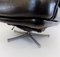 Don Leather Lounge Chair with Ottoman by Bernd Münzebrock for Walter Knoll / Wilhelm Knoll, 1960s, Set of 2, Image 17