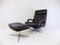 Don Leather Lounge Chair with Ottoman by Bernd Münzebrock for Walter Knoll / Wilhelm Knoll, 1960s, Set of 2 2