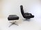 Don Leather Lounge Chair with Ottoman by Bernd Münzebrock for Walter Knoll / Wilhelm Knoll, 1960s, Set of 2, Image 4
