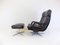 Don Leather Lounge Chair with Ottoman by Bernd Münzebrock for Walter Knoll / Wilhelm Knoll, 1960s, Set of 2, Image 23