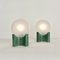 Grüne Keramik Tischlampen von Gabbianelli, Italien, 1960er, 2er Set 6