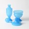 Blue Opaline Glass Carafe and Box from Vincenzo Nason, 1960s, Set of 2, Image 3