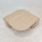 Italian Oval Coffee Table in Travertine, 1980s 6