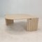 Table Basse Ovale en Travertin, Italie, 1980s 3