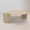 Italian Oval Coffee Table in Travertine, 1980s, Image 7