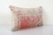 Vintage Pink Oushak Lumbar Cushion Cover 4