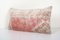 Vintage Pink Oushak Lumbar Cushion Cover 3