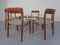 Danish Model 75 Teak Chairs by Niels Otto Møller for J. L. Møller, 1960s, Set of 6 7