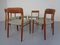 Danish Model 75 Teak Chairs by Niels Otto Møller for J. L. Møller, 1960s, Set of 6, Image 7