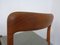 Danish Model 75 Teak Chairs by Niels Otto Møller for J. L. Møller, 1960s, Set of 6, Image 13