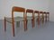Danish Model 75 Teak Chairs by Niels Otto Møller for J. L. Møller, 1960s, Set of 6 6