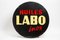 Large Reversible Enamel Oil Labo Sign 1