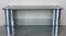 Table Basse à 2 Niveaux en Chrome Tubulaire avec Plateau en Verre Fumé, 1950s 4