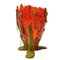 Vaso arancione chiaro e verde polvere opaco di Gaetano Pesce per Corsi Design, Immagine 2