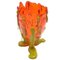 Vaso arancione chiaro e verde polvere opaco di Gaetano Pesce per Corsi Design, Immagine 5