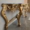 19th Century Baroque Spanish Console Table in Carved and Gilded Walnut Ormolu and Marble, Image 4