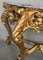 19th Century Baroque Spanish Console Table in Carved and Gilded Walnut Ormolu and Marble 6