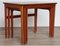 Skandinavische Satztische aus Teak, 1960, 3er Set 1