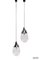 German Drop Hanging Lamps from Glashutte Limburg, 1970, Set of 2 1