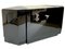 Modern French Art Deco Office Desk in Black Lacquer with Tapering Ends, 1930s 9