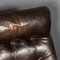Buttoned Leather Swivel Chair, 1970 12