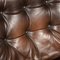 Buttoned Leather Swivel Chair, 1970 10