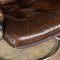 Buttoned Leather Swivel Chair, 1970 15