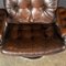 Buttoned Leather Swivel Chair, 1970 22