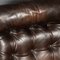 Buttoned Leather Swivel Chair, 1970 11