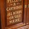 19th Century English Walnut Store Advertising Cabinet 14