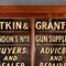 19th Century English Walnut Store Advertising Cabinet 12