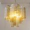 Glass and Crystal Murano Suspension Lamp, Italy, 1990s 4