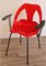 Vintage Chair in Red Thermoformed Plastic and Metal, 1970 7