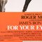 Affiche James Bond pour Your Eyes Only, 1981 4