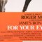 Original James Bond for Your Eyes Only Poster, 1981 4