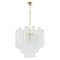 Crystal Glass Suspension Lamp, Italy, 1990s, Image 1