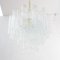 Crystal Glass Suspension Lamp, Italy, 1990s 4