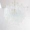 Crystal Glass Suspension Lamp, Italy, 1990s, Image 4