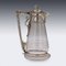 Antique Victorian Claret Jug in Silver and Glass from Gough & Silvester, 1865 2