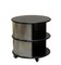 Italian Round Bedside Table in Lacquered Wood, 1970s, Image 2