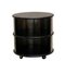 Italian Round Bedside Table in Lacquered Wood, 1970s, Image 4