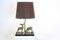 Lámpara de mesa con forma de ciervo de latón de Deknudt, años 70, Immagine 1