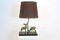 Lámpara de mesa con forma de ciervo de latón de Deknudt, años 70, Immagine 11