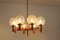 Copper and Handblown Glass Chandelier by Ott International, 1960s, Image 12