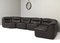 Dark Brown Leather Modular Sofa by Friedrich Hill for Walter Knoll / Wilhelm Knoll, Germany, 1970s, Set of 5, Image 8
