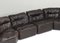 Dark Brown Leather Modular Sofa by Friedrich Hill for Walter Knoll / Wilhelm Knoll, Germany, 1970s, Set of 5, Image 12