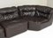 Dark Brown Leather Modular Sofa by Friedrich Hill for Walter Knoll / Wilhelm Knoll, Germany, 1970s, Set of 5, Image 16