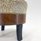 Upholstered Walnut Veneer Footstool, Italy, 1950s, Image 5