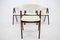 Teak and Sheep Fabric Dining Chairs, Denmark, 1960s, Set of 4, Image 9