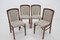 Beech Dining Chairs, Czechoslovakia, 1950s, Set of 4 3